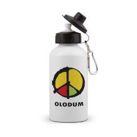 Бутылка спортивная с принтом Olodum , металл | емкость — 500 мл, в комплекте две пластиковые крышки и карабин для крепления | Тематика изображения на принте: бразилия