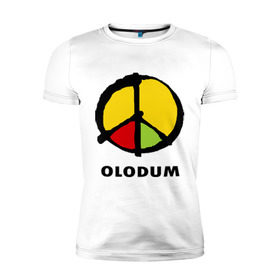 Мужская футболка премиум с принтом Olodum , 92% хлопок, 8% лайкра | приталенный силуэт, круглый вырез ворота, длина до линии бедра, короткий рукав | бразилия