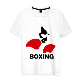 Мужская футболка хлопок с принтом Russia boxing , 100% хлопок | прямой крой, круглый вырез горловины, длина до линии бедер, слегка спущенное плечо. | кикбоксинг
