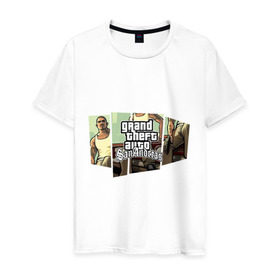 Мужская футболка хлопок с принтом Grand Theft Auto San Andreas (5) , 100% хлопок | прямой крой, круглый вырез горловины, длина до линии бедер, слегка спущенное плечо. | grand theft auto | gta | gta sa | san andreas | гта сан андреас
