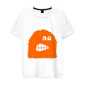 Мужская футболка хлопок с принтом Монстрик (2) , 100% хлопок | прямой крой, круглый вырез горловины, длина до линии бедер, слегка спущенное плечо. | 