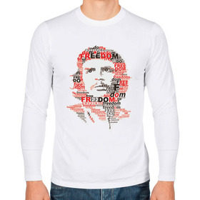 Мужской лонгслив хлопок с принтом Che Guevara (3) , 100% хлопок |  | гевара | куба | революция | свобода | че