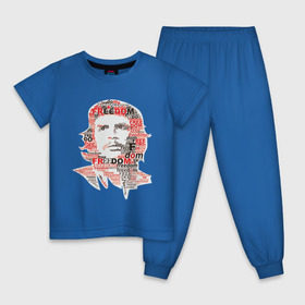 Детская пижама хлопок с принтом Che Guevara (3) , 100% хлопок |  брюки и футболка прямого кроя, без карманов, на брюках мягкая резинка на поясе и по низу штанин
 | Тематика изображения на принте: гевара | куба | революция | свобода | че