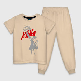 Детская пижама хлопок с принтом Майкл Джексон - Long live the King , 100% хлопок |  брюки и футболка прямого кроя, без карманов, на брюках мягкая резинка на поясе и по низу штанин
 | michael jackson | pop | долгая жизнь королю | майкл джексон | поп
