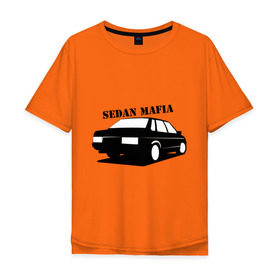 Мужская футболка хлопок Oversize с принтом 21099 mafia , 100% хлопок | свободный крой, круглый ворот, “спинка” длиннее передней части | mafia | sedan mafia | wagon mafia | авто | автомобиль | мафия | машины | тачки