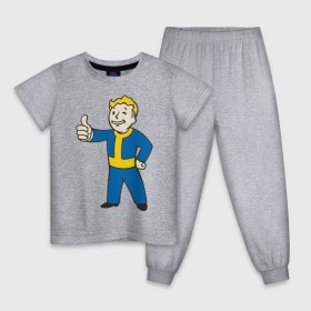 Детская пижама хлопок с принтом Мальчик из Fallout , 100% хлопок |  брюки и футболка прямого кроя, без карманов, на брюках мягкая резинка на поясе и по низу штанин
 | fallout | мальчик | постапокалиптические | радиация