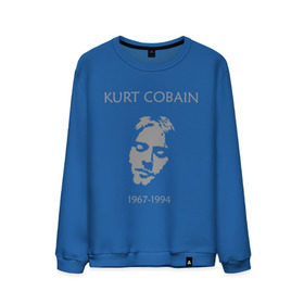 Мужской свитшот хлопок с принтом Kurt Cobain , 100% хлопок |  | kurt cobain | nirvana | кумиры | курт кобейн | легенды | нирвана | певцы | портреты