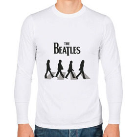 Мужской лонгслив хлопок с принтом The Beatles - Битлз , 100% хлопок |  | beatles | lennon | битлз | битлс | битлы | леннон