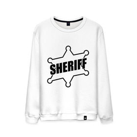 Мужской свитшот хлопок с принтом Значок шерифа с надписью Sheriff , 100% хлопок |  | sheriff | звезда | значок шерифа | шериф | шерифф