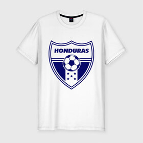Мужская футболка премиум с принтом Сборная Гондураса , 92% хлопок, 8% лайкра | приталенный силуэт, круглый вырез ворота, длина до линии бедра, короткий рукав | евро 2012