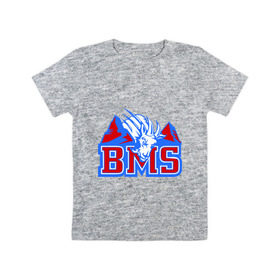 Детская футболка хлопок с принтом Blue Mountain State , 100% хлопок | круглый вырез горловины, полуприлегающий силуэт, длина до линии бедер | Тематика изображения на принте: blue mountain state | bms