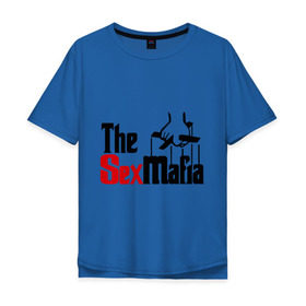 Мужская футболка хлопок Oversize с принтом The SexMafia , 100% хлопок | свободный крой, круглый ворот, “спинка” длиннее передней части | mafia | мафия