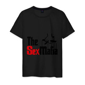 Мужская футболка хлопок с принтом The SexMafia , 100% хлопок | прямой крой, круглый вырез горловины, длина до линии бедер, слегка спущенное плечо. | mafia | мафия