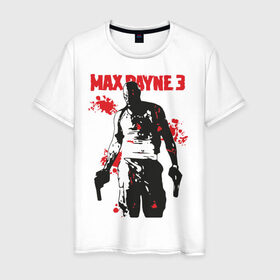 Мужская футболка хлопок с принтом Max Payne (3) , 100% хлопок | прямой крой, круглый вырез горловины, длина до линии бедер, слегка спущенное плечо. | max | max payne | payne | макс | макс пейн | пейн