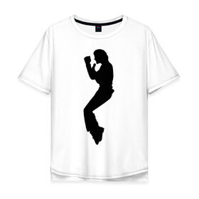 Мужская футболка хлопок Oversize с принтом Поп-король Майкл Джексон , 100% хлопок | свободный крой, круглый ворот, “спинка” длиннее передней части | michael jackson | короь | легенда | майкл джексон | поп