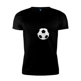 Мужская футболка премиум с принтом I love football , 92% хлопок, 8% лайкра | приталенный силуэт, круглый вырез ворота, длина до линии бедра, короткий рукав | footall | мяч | я люблю футбол