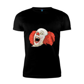 Мужская футболка премиум с принтом Evil Clown , 92% хлопок, 8% лайкра | приталенный силуэт, круглый вырез ворота, длина до линии бедра, короткий рукав | evil clown | злой клоун | клоун
