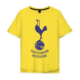 Мужская футболка хлопок Oversize с принтом FA Premier League-Tottenham Hotspur FC , 100% хлопок | свободный крой, круглый ворот, “спинка” длиннее передней части | fa premier league | евро 2012 | футбол