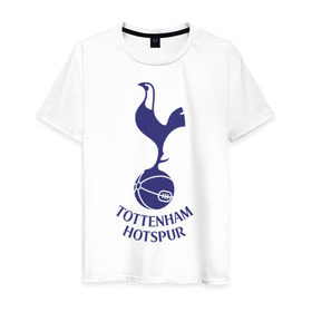 Мужская футболка хлопок с принтом FA Premier League-Tottenham Hotspur FC , 100% хлопок | прямой крой, круглый вырез горловины, длина до линии бедер, слегка спущенное плечо. | fa premier league | евро 2012 | футбол