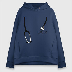 Женское худи Oversize хлопок с принтом Love Dr House , френч-терри — 70% хлопок, 30% полиэстер. Мягкий теплый начес внутри —100% хлопок | боковые карманы, эластичные манжеты и нижняя кромка, капюшон на магнитной кнопке | house | house md | доктор хауз | доктор хаус | фонендоскоп | хаус | хью лори