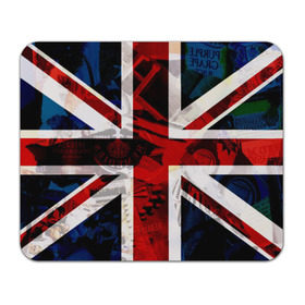 Коврик прямоугольный с принтом Британский флаг , натуральный каучук | размер 230 х 185 мм; запечатка лицевой стороны | uk | англия | британский флаг | великобритания | флаг великобритании