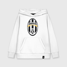 Детская толстовка хлопок с принтом Italian Serie A Juventus FC , 100% хлопок | Круглый горловой вырез, эластичные манжеты, пояс, капюшен | фк | ювентус