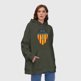 Худи SuperOversize хлопок с принтом Spanish Primera. Valencia FC , 70% хлопок, 30% полиэстер, мягкий начес внутри | карман-кенгуру, эластичная резинка на манжетах и по нижней кромке, двухслойный капюшон
 | valencia | valencia fc | валенсия | евро 2012 | испания | сборная испании | фк | футбольный клуб