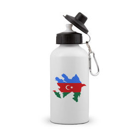 Бутылка спортивная с принтом Azerbaijan map , металл | емкость — 500 мл, в комплекте две пластиковые крышки и карабин для крепления | azerbaijan | azerbaijan map | map | азербайджан | азербайджанец | карта азербайджана