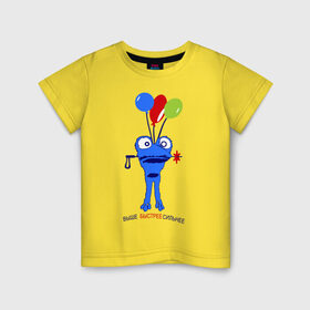 Детская футболка хлопок с принтом Зойч (2) , 100% хлопок | круглый вырез горловины, полуприлегающий силуэт, длина до линии бедер | 2014 | быстрее | выше | зоич | зойч | игры | олимпиада | сильнее | символ олимпиады | сочи