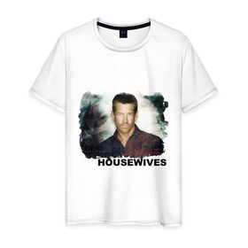Мужская футболка хлопок с принтом Desperate Housewives (2) , 100% хлопок | прямой крой, круглый вырез горловины, длина до линии бедер, слегка спущенное плечо. | desperate housewives | отчаянные домохозяйки