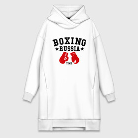 Платье-худи хлопок с принтом Boxing Russia time ,  |  | boxing | boxing russia time | kickboxing | mix fight | бокс | боксер | кик бокс | кикбокс