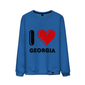 Мужской свитшот хлопок с принтом I love Georgia , 100% хлопок |  | Тематика изображения на принте: georgia | i love | i love georgia | америка | сша | штат джорджия | я люблю джорджию