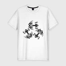 Мужская футболка премиум с принтом Магические лягушки , 92% хлопок, 8% лайкра | приталенный силуэт, круглый вырез ворота, длина до линии бедра, короткий рукав | 