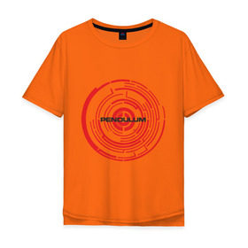 Мужская футболка хлопок Oversize с принтом Pendulum , 100% хлопок | свободный крой, круглый ворот, “спинка” длиннее передней части | Тематика изображения на принте: drum | pendulum | pendulumdram | драм