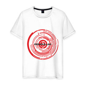 Мужская футболка хлопок с принтом Pendulum , 100% хлопок | прямой крой, круглый вырез горловины, длина до линии бедер, слегка спущенное плечо. | Тематика изображения на принте: drum | pendulum | pendulumdram | драм
