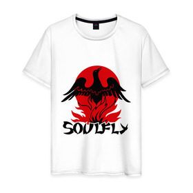 Мужская футболка хлопок с принтом Soulfly (1) , 100% хлопок | прямой крой, круглый вырез горловины, длина до линии бедер, слегка спущенное плечо. | heavy metal | metal | muse | rock | trash metal | альтернатива | квартет | лица | метал | рок | рок группа | рок группы | трэш метал | хеви метал