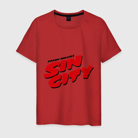Мужская футболка хлопок с принтом Sin sity (Город грехов) , 100% хлопок | прямой крой, круглый вырез горловины, длина до линии бедер, слегка спущенное плечо. | 