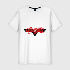 Мужская футболка премиум с принтом Aerosmith (2) , 92% хлопок, 8% лайкра | приталенный силуэт, круглый вырез ворота, длина до линии бедра, короткий рукав | heavy metal | metal | rock | trash metal | метал | металл | рок | трэш метал | хеви метал