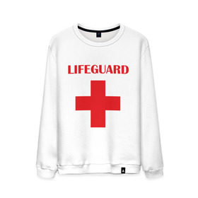 Мужской свитшот хлопок с принтом Спасатель , 100% хлопок |  | lifeguard | врачь | доктор | красный крест | медик | медицина | спасатель