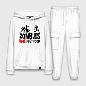 Мужской костюм хлопок с толстовкой с принтом Zombies hate fast food ,  |  | зомби
