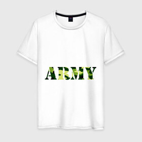 Мужская футболка хлопок с принтом Army , 100% хлопок | прямой крой, круглый вырез горловины, длина до линии бедер, слегка спущенное плечо. | camo | military | армия | камо | камуфляж