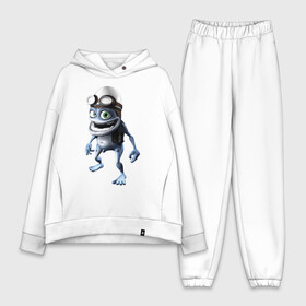 Женский костюм хлопок Oversize с принтом Crazy frog ,  |  | crazy frog | крейзи фрог | крэйзи фрог | лягушка