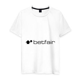 Мужская футболка хлопок с принтом Betfair , 100% хлопок | прямой крой, круглый вырез горловины, длина до линии бедер, слегка спущенное плечо. | betfair | бетфаер | бетфайр | буки | букмейкеры | букмекерская контора | букмекеры | бэтфайр | ставки