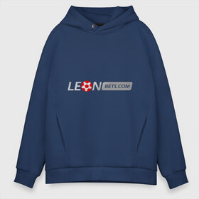 Мужское худи Oversize хлопок Leon: , френч-терри — 70% хлопок, 30% полиэстер. Мягкий теплый начес внутри —100% хлопок | боковые карманы, эластичные манжеты и нижняя кромка, капюшон на магнитной кнопке | bet | leon | бет | буки | букмейкеры | букмекерская контора | букмекеры | леон