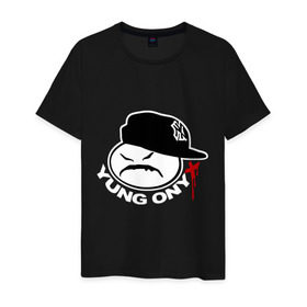 Мужская футболка хлопок с принтом Yung Onix , 100% хлопок | прямой крой, круглый вырез горловины, длина до линии бедер, слегка спущенное плечо. | gangsta | gansta | hip | hip hop | hop | rap | оникс | рэп | рэпчина | хип | хип хоп | хипхоп | хоп