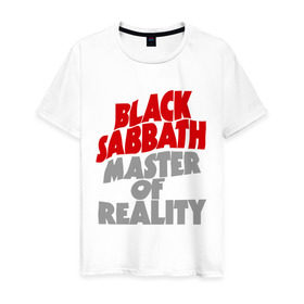 Мужская футболка хлопок с принтом Black Sabbath. Master of reality , 100% хлопок | прямой крой, круглый вырез горловины, длина до линии бедер, слегка спущенное плечо. | Тематика изображения на принте: heavy metal | metal | muse | rock | trash metal | альтернатива | квартет | лица | метал | рок | рок группа | рок группы | трэш метал | хеви метал