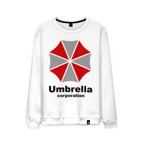 Мужской свитшот хлопок с принтом Umbrella corporation , 100% хлопок |  | resident evil | umbrella corporation | амбрелла | корпорация | логотип | обитель зла