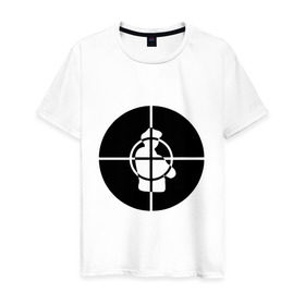 Мужская футболка хлопок с принтом Public Enemy , 100% хлопок | прямой крой, круглый вырез горловины, длина до линии бедер, слегка спущенное плечо. | Тематика изображения на принте: хип хоп