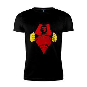 Мужская футболка премиум с принтом Мой кумир Che Guevara , 92% хлопок, 8% лайкра | приталенный силуэт, круглый вырез ворота, длина до линии бедра, короткий рукав | Тематика изображения на принте: че гевара
