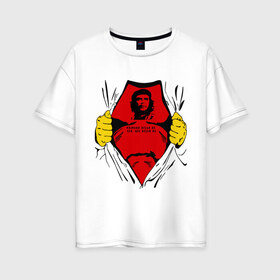 Женская футболка хлопок Oversize с принтом Мой кумир Che Guevara , 100% хлопок | свободный крой, круглый ворот, спущенный рукав, длина до линии бедер
 | че гевара